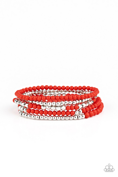 Stacked Showcase - Red Paparazzi Accessories