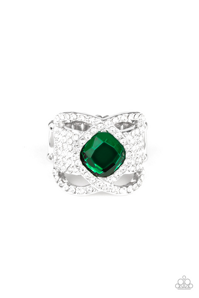 Triple Crown Twinkle - Green Paparazzi Accessories