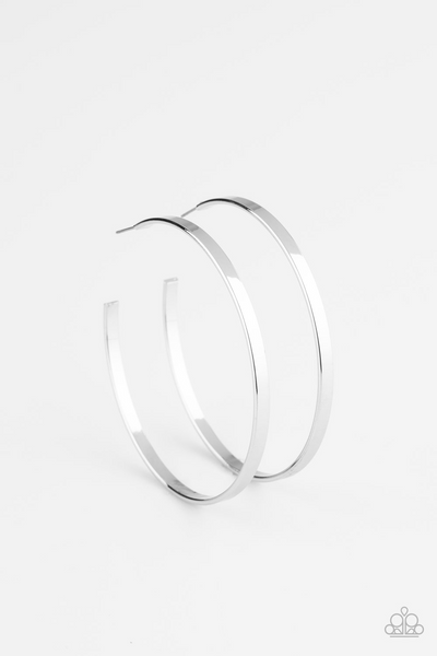 Lean into The Curves - Silver Paparazzi Accessories
