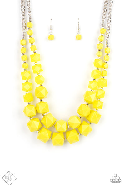 Summers Excursion - Yellow Paparazzi Accessories
