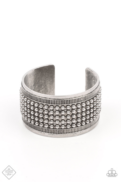 Bronco Burst - Silver Paparazzi Accessories