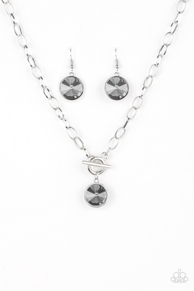 She Sparkles On - Silver Paparazzi Accessories