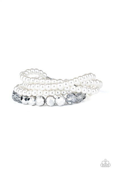 Refined Renegade - White Paparazzi Accessories